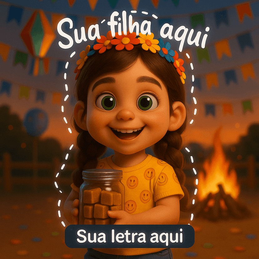 Exemplo de vídeo personalizado para crianças